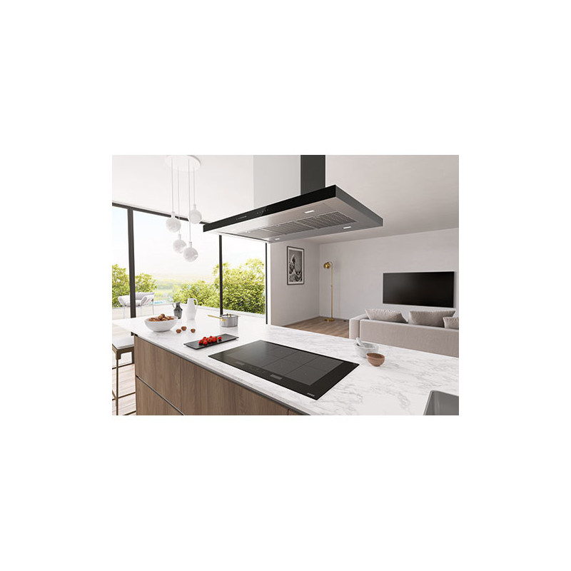 Franke T-SHAPE AVANT-SILENCE FTLN I H45 X/BK GLASS A90 Cappa aspirante a isola Nero Acciaio inox 750 m³/h A+ Soddisfazione Garantita