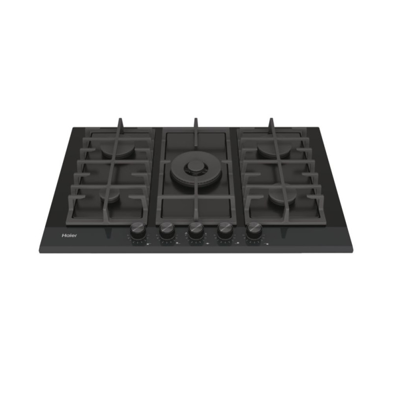 Haier Series 4 HAVG75HBPB Nero Da incasso 75 cm Gas 5 Fornello(i) Convenienza