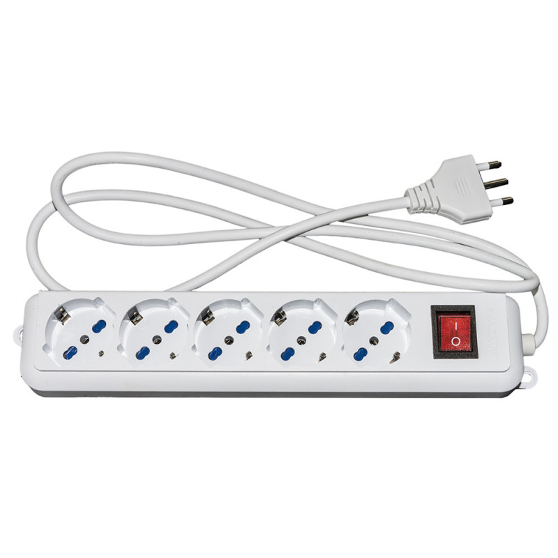 Link Accessori LKMP05 prolunghe e multiple 1 5 m 5 presa(e) AC Interno Bianco Sconto