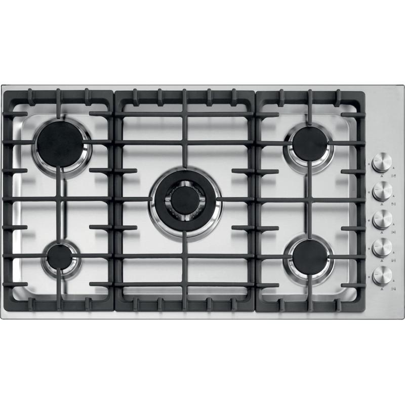 Barazza 1POF90 piano cottura Nero Acciaio inox Da incasso Gas 5 Fornello(i) In Vendita