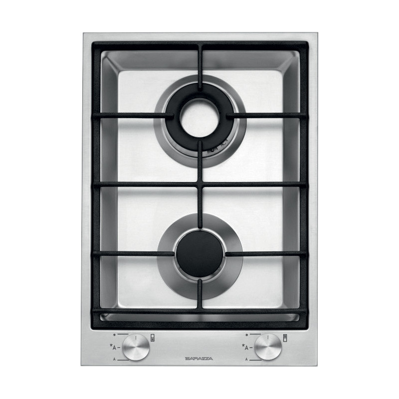 Barazza 1PBF2 piano cottura Acciaio inox Da incasso Gas 2 Fornello(i) In Saldo