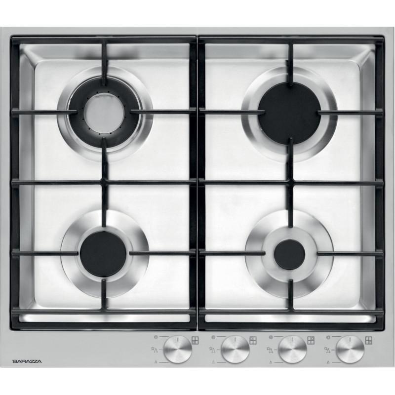 Barazza 1PBF64 piano cottura Nero Acciaio inox Da incasso Gas 4 Fornello(i) 2025