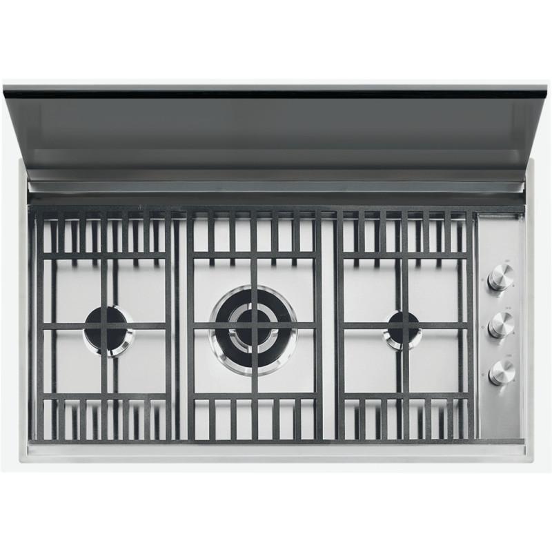 Barazza 1PLBC2T piano cottura Nero Acciaio inox Da incasso Gas 3 Fornello(i) In Linea