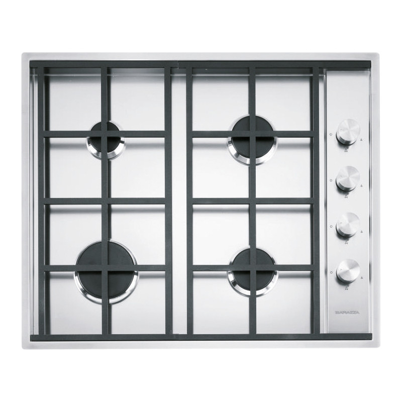 Barazza 1PLB4 piano cottura Acciaio inox Da incasso Gas 4 Fornello(i) Pezzi Unici