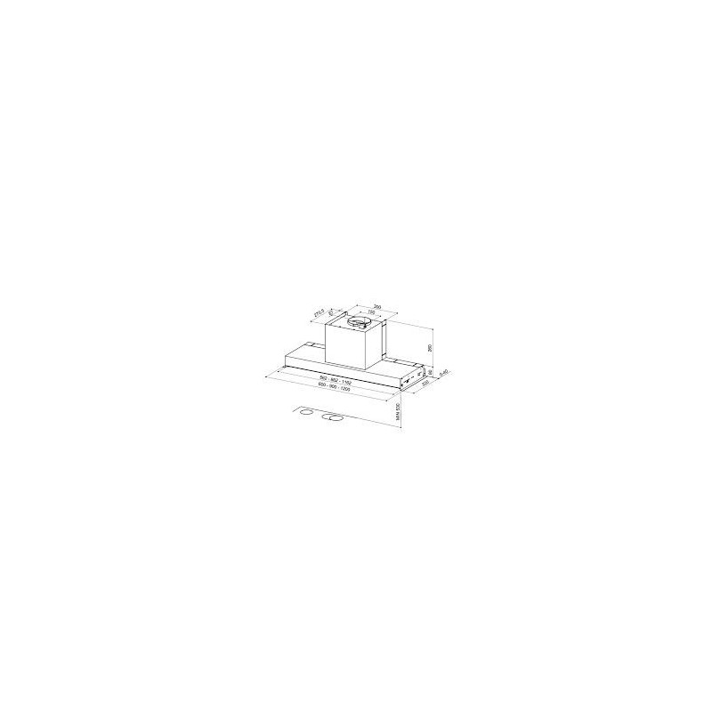 FABER 110.0439.937 cappa aspirante ad incasso in-nova comfort eg6 x a60 570 m³/h classe c acciaio inox Negozio