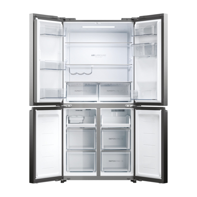 Haier Cube 83 Serie 5 HCW58F18EWMP frigorifero side-by-side Libera installazione 507 L E Platino Acciaio inox Qualità