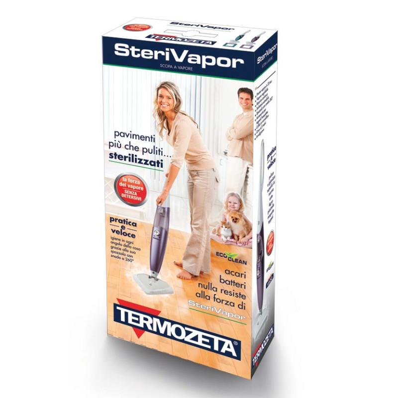 Termozeta 72703L Pulitore a vapore Scopa a vapore 0 65 L 1500 W Viola Bianco Soddisfazione Garantita