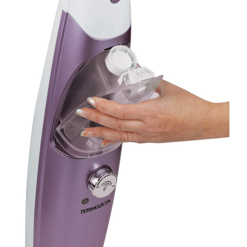 Termozeta 72703L Pulitore a vapore Scopa a vapore 0 65 L 1500 W Viola Bianco Soddisfazione Garantita