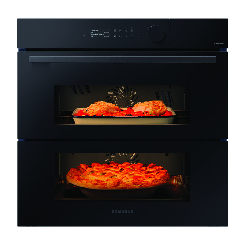 Samsung NV7B5760WBK Forno ad incasso a Vapore Serie 5 76 L A+ Vetro Nero Rilascio limitato