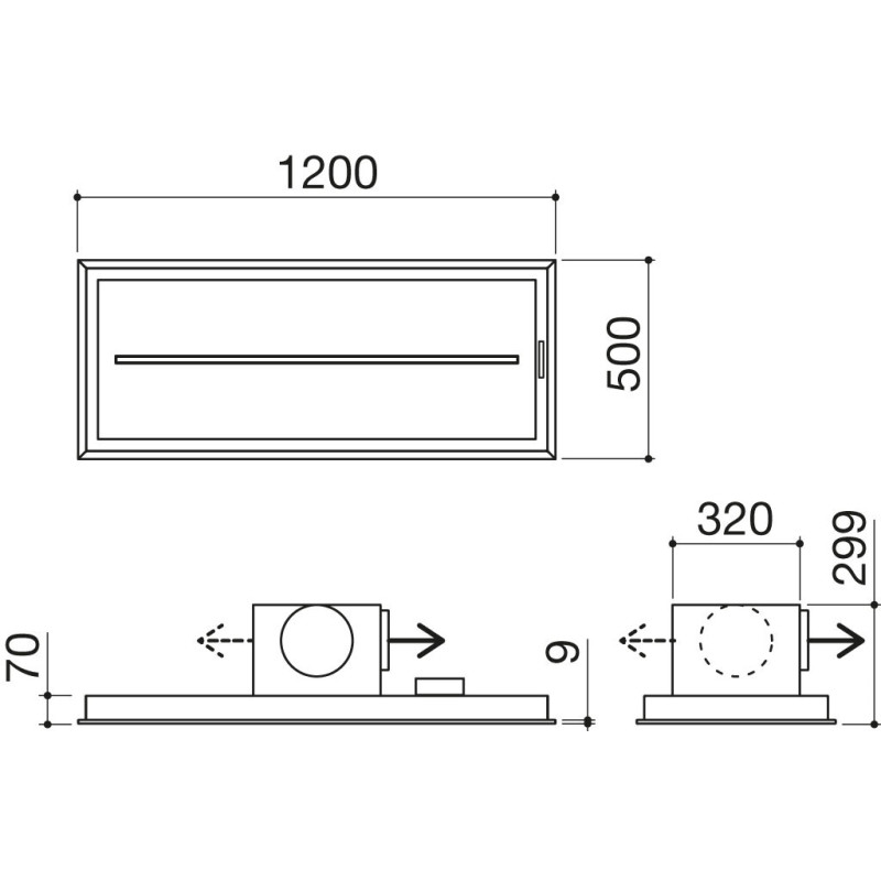 Barazza 1KBAS12 cappa aspirante Integrato a soffitto Acciaio inox 1000 m³/h Novità