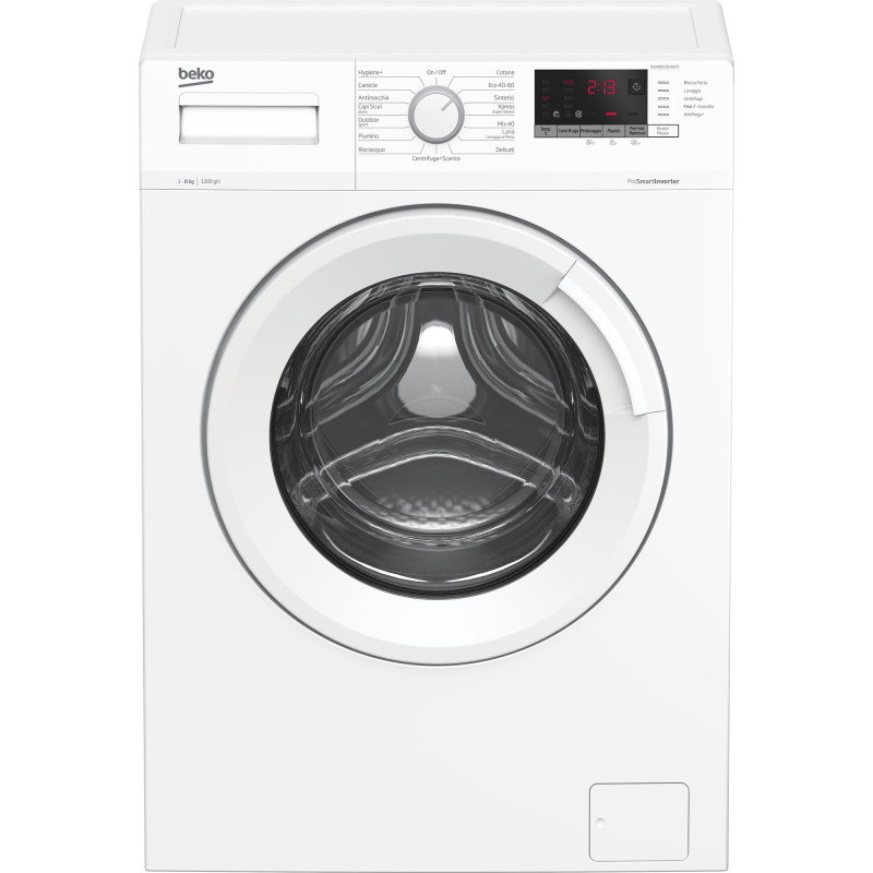 Beko WUXR81282WI/IT lavatrice Caricamento frontale 8 kg 1200 Giri/min Bianco Outlet