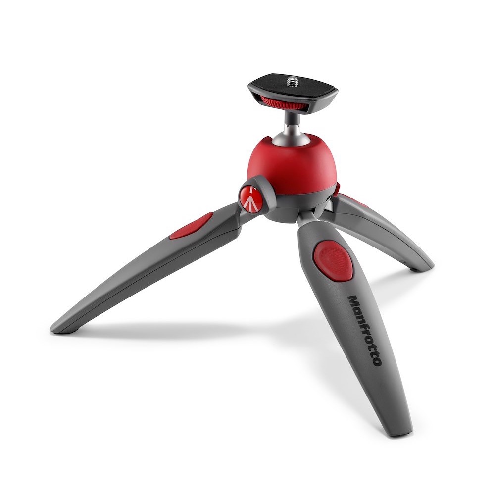Manfrotto Treppiede da tavolo rosso a due sezioni Negozio