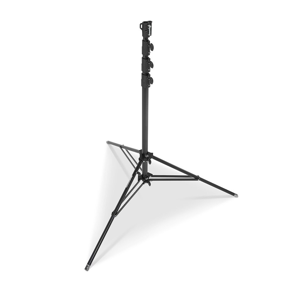 Manfrotto Stativo low base acciaio nero con gamba di livellamento Novità